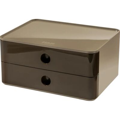 Boîte de rangement HAN 1120-42 - Empilable, Rectangulaire en ABS, Marron Boîte de rangement HAN 1120-42 - Empilable, Rectangulaire en ABS, Marron