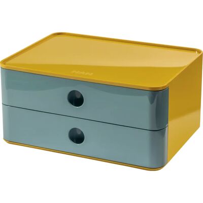 HAN 1120-44 Stapelbare Blaue-Gelbe Aufbewahrungsbox - Aufbewahrungsbox HAN 1120-44 Stapelbare Blaue-Gelbe Aufbewahrungsbox - Aufbewahrungsbox