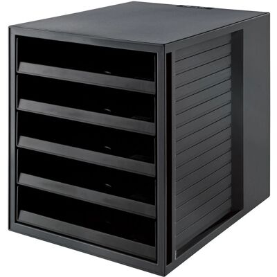 HAN 14018-13 bureaubladbakje - Gerecycled plastic, Zwart - Kantoor Organizer HAN 14018-13 bureaubladbakje - Gerecycled plastic, Zwart - Kantoor Organizer