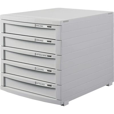 HAN Contur Aufbewahrungsbox - 5 Schubladen Kunststoff Organizer HAN Contur Aufbewahrungsbox - 5 Schubladen Kunststoff Organizer