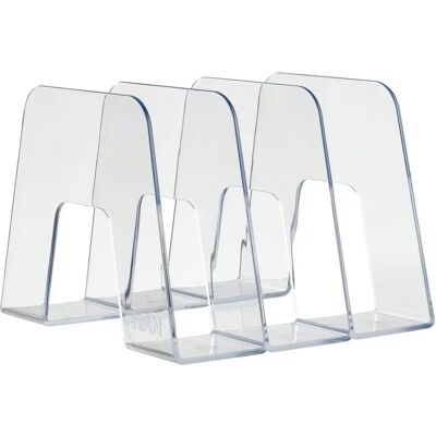 HAN Translucent Magazine Rack with 3 Compartments - Magazine Rack HAN Translucent Magazine Rack with 3 Compartments - Magazine Rack