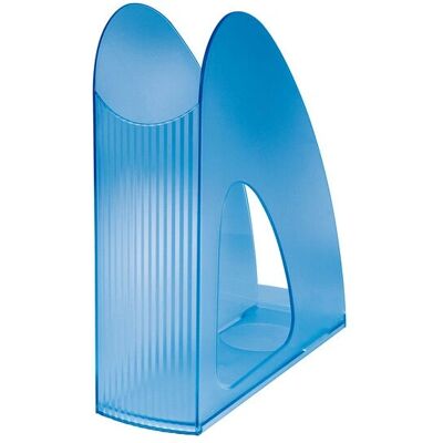 HAN TWIN Porte-revues - Bleu translucide - Lot de 10 - Publicité HAN TWIN Porte-revues - Bleu translucide - Lot de 10 - Publicité