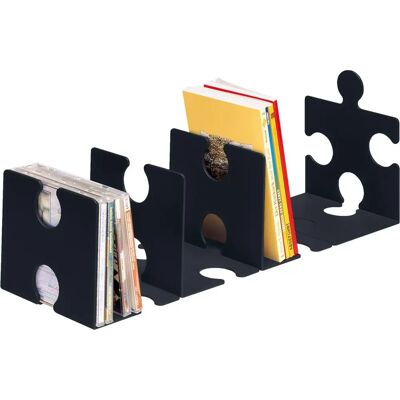 Han bokstöd PUZZLE - Set med 2, Svart - Set med 3 Gult citron Han bokstöd PUZZLE - Set med 2, Svart - Set med 3 Gult citron