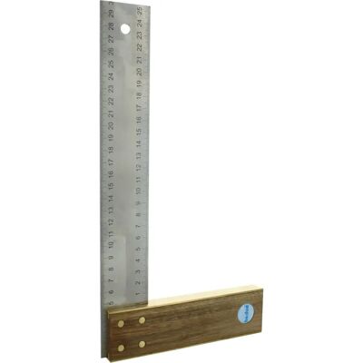 Hedue Walnuss Truhlářský Úhel 400 mm - Präzision Britský Standard BS3322 Hedue Walnuss Truhlářský Úhel 400 mm - Präzision Britský Standard BS3322