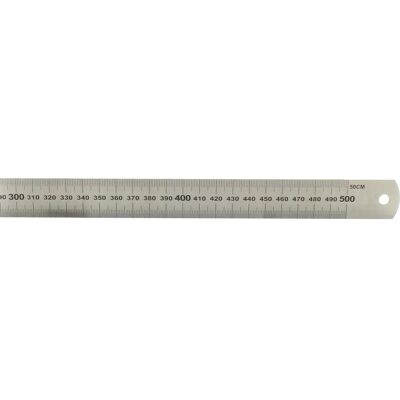Règle en acier HEDUE 50cm - Outil de mesure - Publicité Règle en acier HEDUE 50cm - Outil de mesure - Publicité