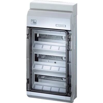 Hensel HEN KV PC 9336 - IP65 Gehäuse, 36 Einheiten, Grau Hensel HEN KV PC 9336 - IP65 Gehäuse, 36 Einheiten, Grau