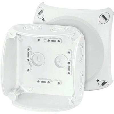 Hensel IP66 afgreningsdåse - 104x104x70mm Grå - Udendørs fordelingsboks Hensel IP66 afgreningsdåse - 104x104x70mm Grå - Udendørs fordelingsboks