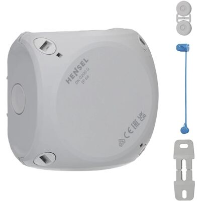 Hensel Grau DK 0200 G IP66 Kabelabzweigdose - Wand-/Deckenmontage Hensel Grau DK 0200 G IP66 Kabelabzweigdose - Wand-/Deckenmontage