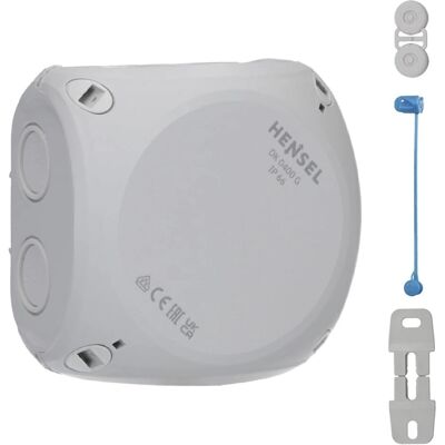 Hensel DK 0400 G - Cassetta di derivazione IP66 - 104x104x70mm Hensel DK 0400 G - Cassetta di derivazione IP66 - 104x104x70mm
