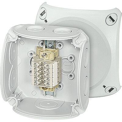Hensel - RK 0205 T - 5 borniers - Terminal block enclosure - Publicité Hensel - RK 0205 T - 5 borniers - Terminal block enclosure - Publicité