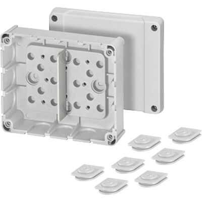 Boîte de dérivation Hensel DP 9220 - IP54, 13 Entrées, Gris - Publicité Boîte de dérivation Hensel DP 9220 - IP54, 13 Entrées, Gris - Publicité