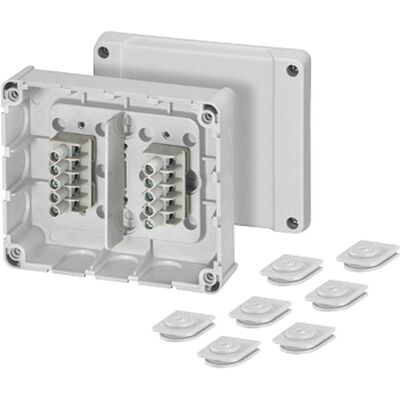 Boîte de jonction électrique Hensel DP 9222 - Gris - IP54 - Publicité Boîte de jonction électrique Hensel DP 9222 - Gris - IP54 - Publicité