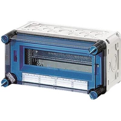 Hensel Hensel MI1112 - Coffret de distribution montage apparent - IP65 - 12 Modules - Gris - Publicité Hensel Hensel MI1112 - Coffret de distribution montage apparent - IP65 - 12 Modules - Gris - Publicité