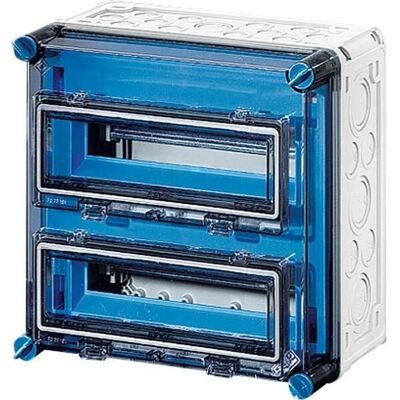 Hensel MI1222 - Boîte de distribution - 24TE, Gris, IP65 - Publicité Hensel MI1222 - Boîte de distribution - 24TE, Gris, IP65 - Publicité