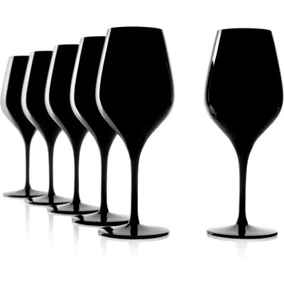 Stölzle Lausitz Exquisit Svart Vin Glas - Blindprov 6 st. Stölzle Lausitz Exquisit Svart Vin Glas - Blindprov 6 st.