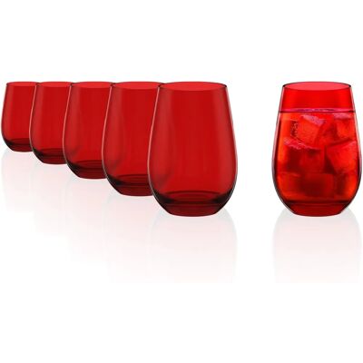 Set de verres à boisson Stölzle Lausitz Rouge 465 ml - Résistant aux chocs Set de verres à boisson Stölzle Lausitz Rouge 465 ml - Résistant aux chocs