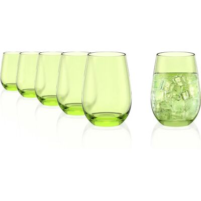 Stölzle Lausitz Elements Groene 6-delige Drinkset Stölzle Lausitz Elements Groene 6-delige Drinkset
