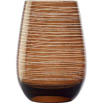Twister Brune Glas fra Stölzle Lausitz - Sæt med 6 Twister Brune Glas fra Stölzle Lausitz - Sæt med 6