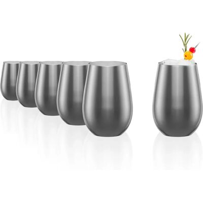 Szklanki olimpijskie w srebrnym, 465ml Szklanki olimpijskie w srebrnym, 465ml