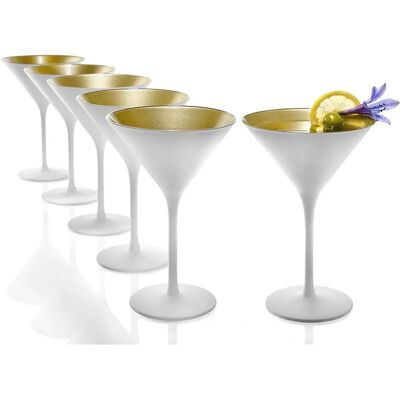 Vega Martini-Glas Joleen - Kristallklar, Gold - Cocktailglas Vega Martini-Glas Joleen - Kristallklar, Gold - Cocktailglas