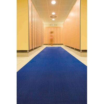 B2B Partner Widerstandsfähige Bodenmatte - 90x150cm - Vinyl, Blau, Innen/Außen B2B Partner Widerstandsfähige Bodenmatte - 90x150cm - Vinyl, Blau, Innen/Außen