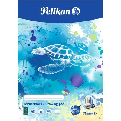 Pelikan Zeichenportfolio C3/20 - A3, 100g/m², 20 Blatt Pelikan Zeichenportfolio C3/20 - A3, 100g/m², 20 Blatt