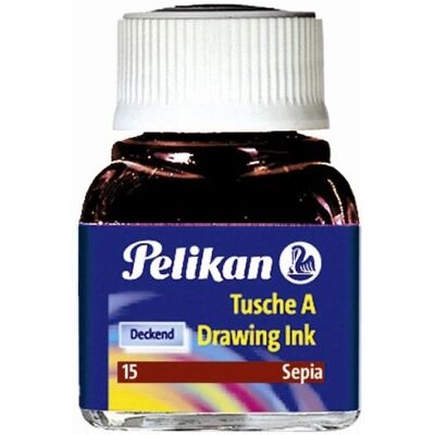 Pelikan 523-2 - Encre Carmin pour Dessin & Peinture - Publicité Pelikan 523-2 - Encre Carmin pour Dessin & Peinture - Publicité