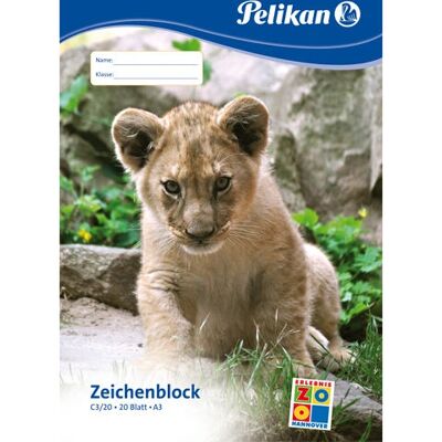 Pelikan Zeichenblock - A3, 20 Blatt Pelikan Zeichenblock - A3, 20 Blatt