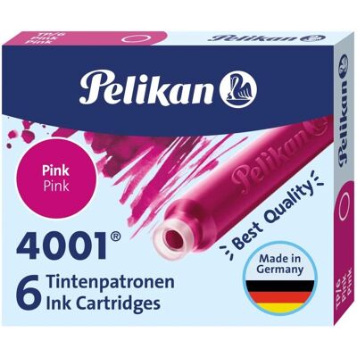 Pelikan Rózsaszín tinta töltőtollakhoz - 6 db-os készlet Pelikan Rózsaszín tinta töltőtollakhoz - 6 db-os készlet