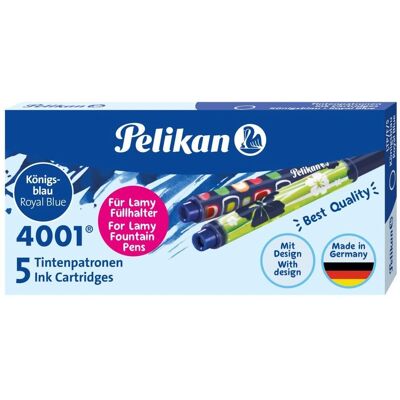 Pelikan - Náplň 4001 pro Lamy, modrá, balení 5 ks, 20 ks celkem Pelikan - Náplň 4001 pro Lamy, modrá, balení 5 ks, 20 ks celkem
