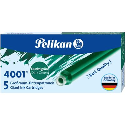 Pelikan Dunkelgrüne Großraum-Tintenpatronen - 8er Pack Pelikan Dunkelgrüne Großraum-Tintenpatronen - 8er Pack