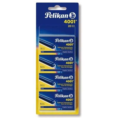 Pelikan 4001 GTP/5 Tintenpatrone - Königsblau - 20er Pack Pelikan 4001 GTP/5 Tintenpatrone - Königsblau - 20er Pack