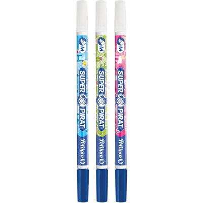 Pelikan Modèle 603225 Stylo en feutre - Bleu moyen - 3 pcs Pelikan Modèle 603225 Stylo en feutre - Bleu moyen - 3 pcs
