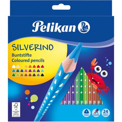 Pelikan Modèle 700665 Crayons de Couleur Triangulaires Ergonomiques Multicolores Pelikan Modèle 700665 Crayons de Couleur Triangulaires Ergonomiques Multicolores