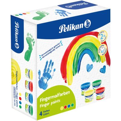 Pelikan - 701570 - Bleu - Vert - Ensemble de peintures pour doigts - Publicité Pelikan - 701570 - Bleu - Vert - Ensemble de peintures pour doigts - Publicité