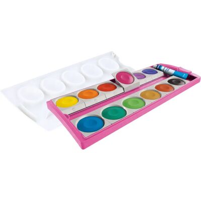Pelikan K12 Wasserfarbkasten - Pink/Glitzer - 12 Farben Pelikan K12 Wasserfarbkasten - Pink/Glitzer - 12 Farben