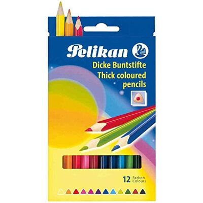 Pelikan Modell BSD12D Színes ceruzák - Szortírozott, Háromszög alakú - 12 db Pelikan Modell BSD12D Színes ceruzák - Szortírozott, Háromszög alakú - 12 db