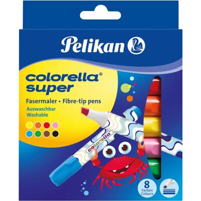 Pelikan Colorella Super Marker, 8 Stück, Schwarz Pelikan Colorella Super Marker, 8 Stück, Schwarz
