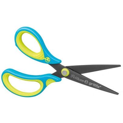 Pelikan 810265 Linkshandig Blau Geel Recht Knippertjes - Scharen Pelikan 810265 Linkshandig Blau Geel Recht Knippertjes - Scharen