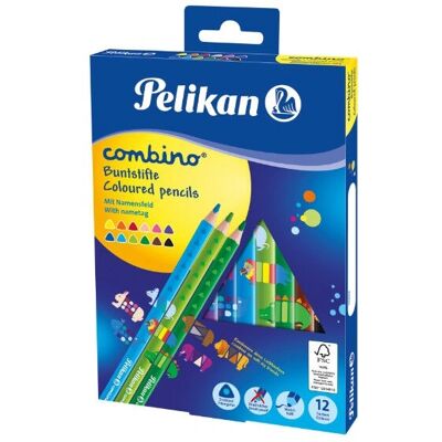Pelikan Combino 12 színű színesceruza készlet Pelikan Combino 12 színű színesceruza készlet