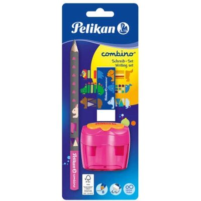 Set Disegno Pelikan 811217P - Impara a Scrivere, Gomma, Temperino Set Disegno Pelikan 811217P - Impara a Scrivere, Gomma, Temperino