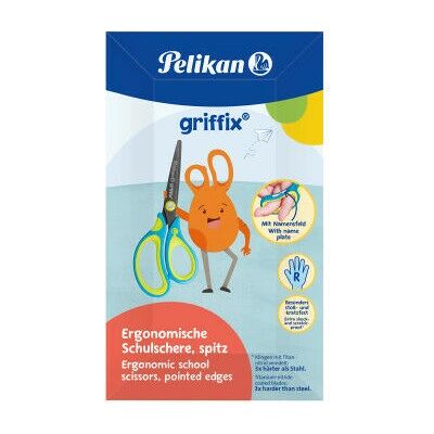 Pelikan - griffix spitz - Neon Fresh Blau - Edelstahl - Scheren Pelikan - griffix spitz - Neon Fresh Blau - Edelstahl - Scheren