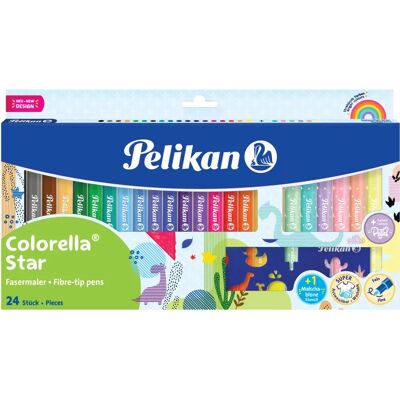 Pelikan Feutres, Couleurs Variées - 24 pcs - Publicité Pelikan Feutres, Couleurs Variées - 24 pcs - Publicité