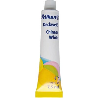 Pelikan Waterbased Witte Verf - 7,5ml Tube - 10 stuks Pelikan Waterbased Witte Verf - 7,5ml Tube - 10 stuks