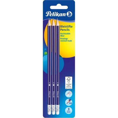 Matita grafite HB Pelikan 978866 - 3 pezzi Matita grafite HB Pelikan 978866 - 3 pezzi
