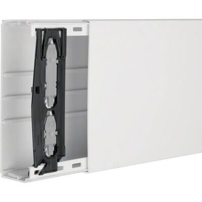 Hager Weiß PVC Kabelkanal 2m - Kabelmanagementsystem Hager Weiß PVC Kabelkanal 2m - Kabelmanagementsystem