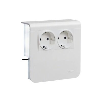 Hager SL20080900 vws - Support pour 2 appareils - Prise électrique - Montage mural - IP20 Hager SL20080900 vws - Support pour 2 appareils - Prise électrique - Montage mural - IP20