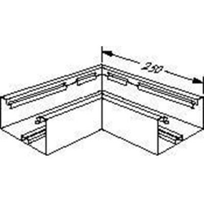 Hager BR70170 PVC Kabelwinkel - 90° Unterteil Hager BR70170 PVC Kabelwinkel - 90° Unterteil