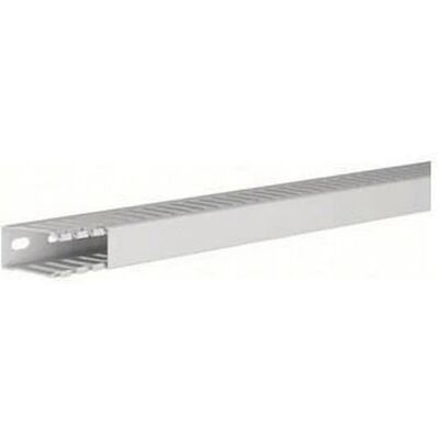 Hager Kabelkanalsystem - 50x25mm, Geschlitzt, 2m, Hellgrau Hager Kabelkanalsystem - 50x25mm, Geschlitzt, 2m, Hellgrau