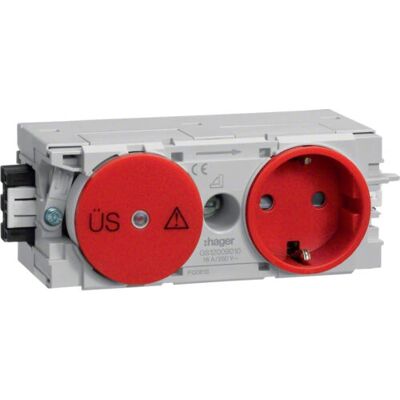 Hager GS12003020 Rote Steckdose - IP20, 250V, 10 Stück Hager GS12003020 Rote Steckdose - IP20, 250V, 10 Stück